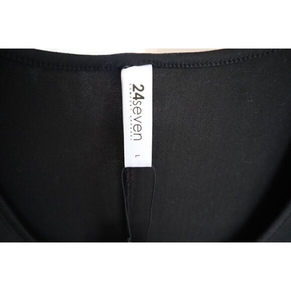 24seven Comfort Apparel Women's Sz Large Black Long Maxi Dress - Picture 3 of 10